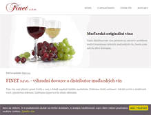 Tablet Screenshot of finet-vino.cz